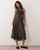 Kiss The Sky Kiss The Sky Positano printed maxi dress in black floral - 1