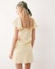 Kiss The Sky Kiss The Sky satin jacquard lace mini slip dress in butter yellow - 2