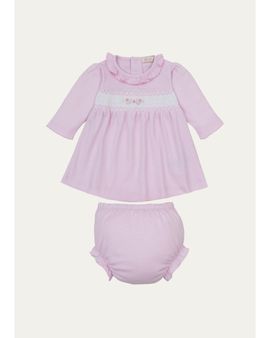 Kissy Kissy Baby Girl's Cotton Dress & Bloomers Set