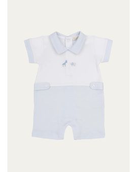 Kissy Kissy Boy's SCE Jungle Hang Out Embroidered Short Playsuit