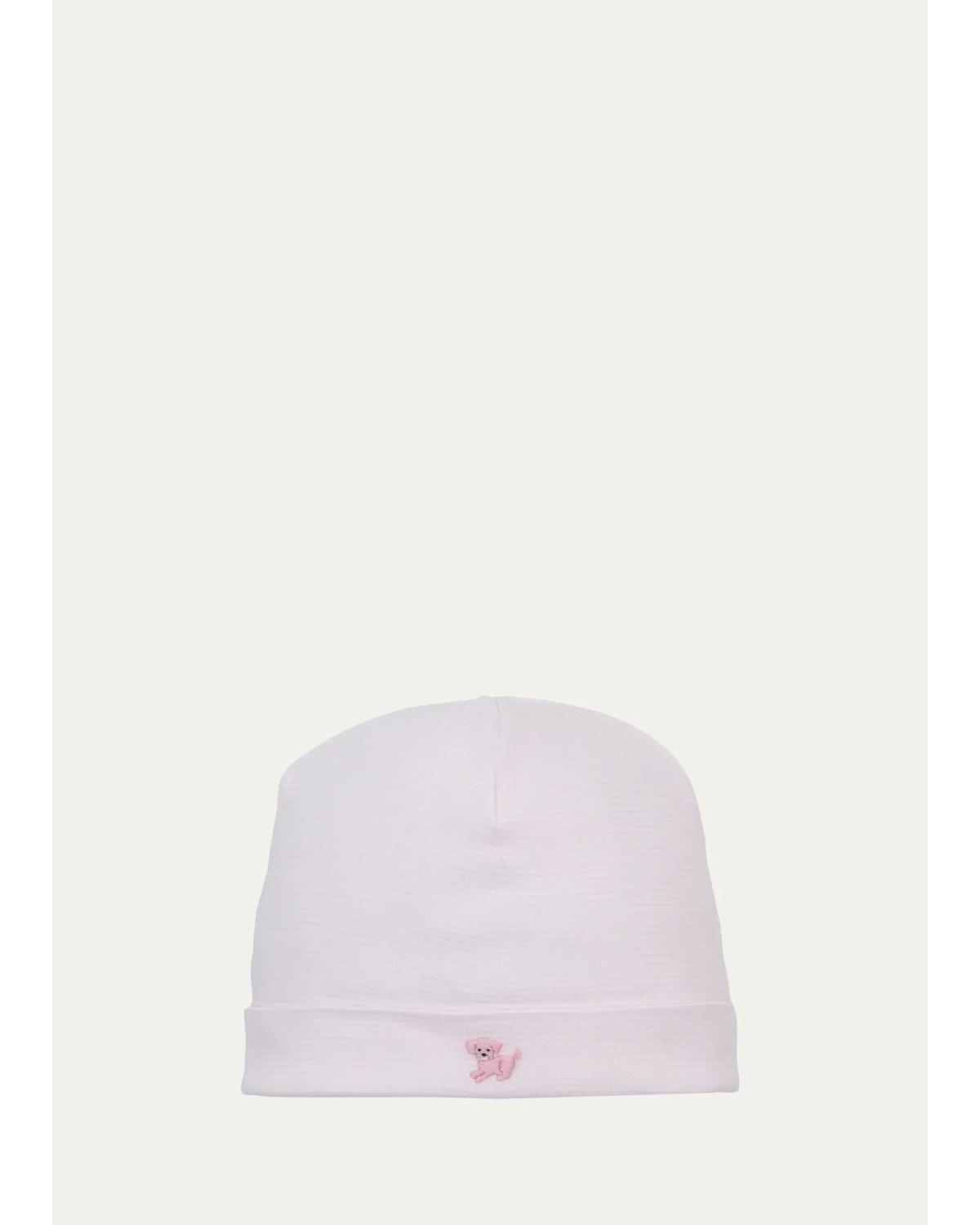 Kissy Kissy Embroidered Cotton Beanie