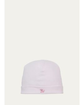 Kissy Kissy Embroidered Cotton Beanie