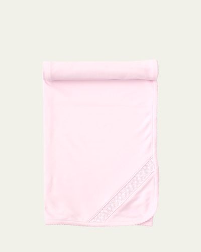 Kissy Kissy Girl's Hand-Smocked Pima Cotton Baby Blanket