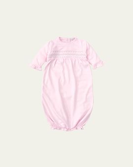 Kissy Kissy Girl's Hand-Smocked Ruffle Gown
