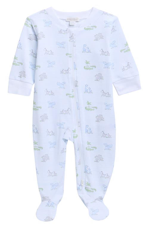 Kissy Kissy Kissy Kissy Animal Print Pima Cotton Footie