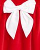 Kissy Kissy Kissy Kissy Bow Long Sleeve Velour Dress - 2