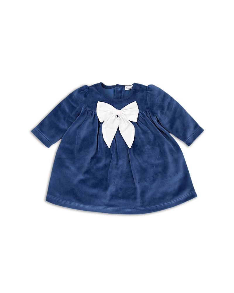 Kissy Kissy Kissy Kissy Girls' Bow Front Velour Dress