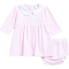 Kissy Kissy Kissy Kissy Kids' Smocked Pima Cotton Dress & Bloomers Set