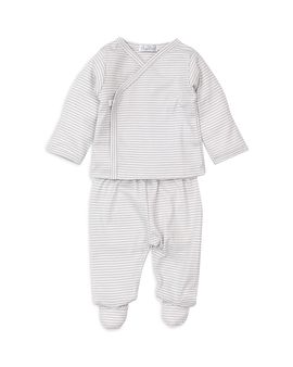 Kissy Kissy Kissy Kissy Unisex Cotton Striped Shirt and Footed Pants Set