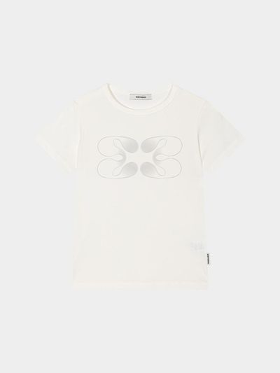 KISYNING Essential Symbol Sleeve Top (White)