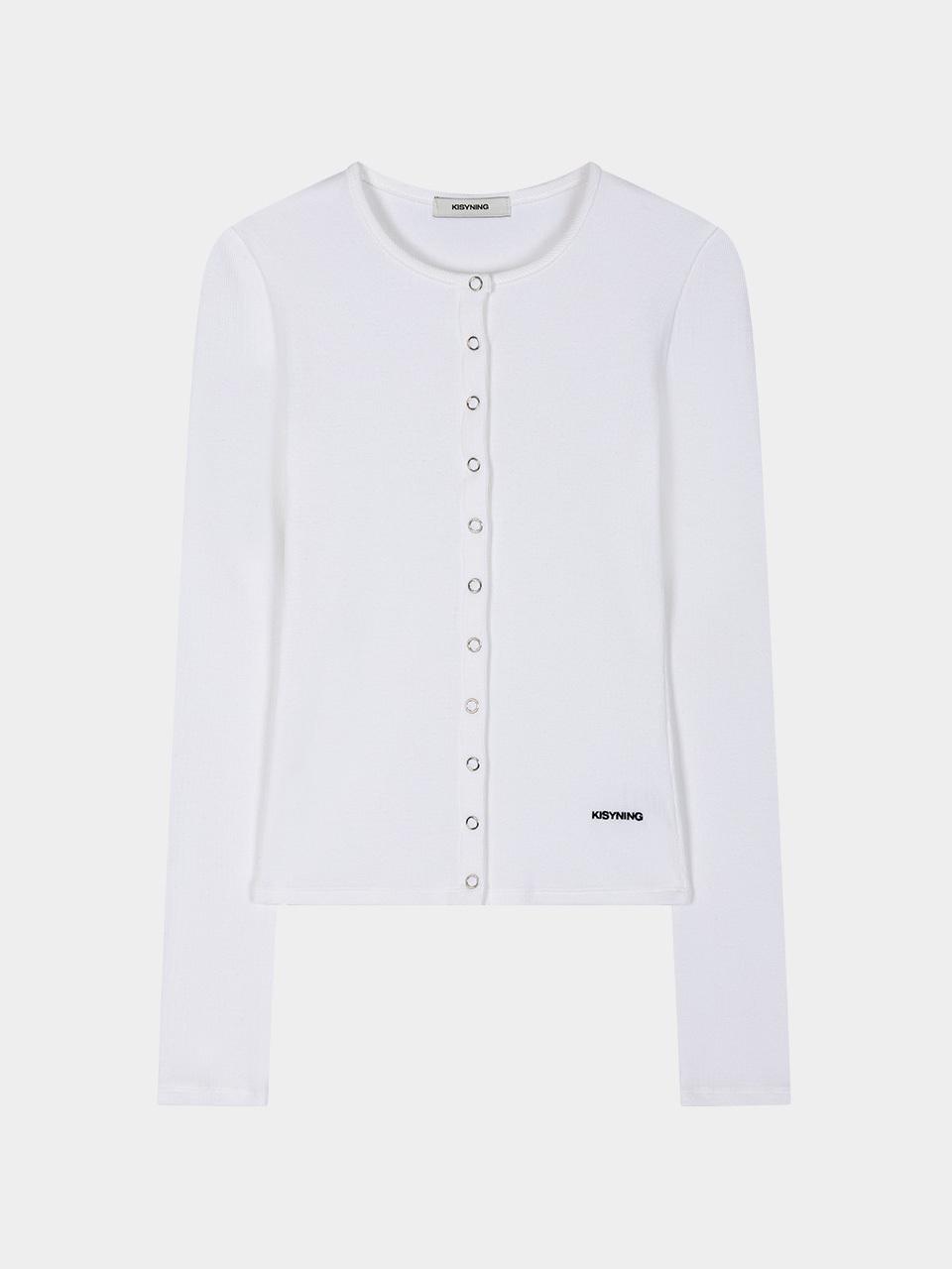 KISYNING Fissel Fit Cardigan T-Shirt [Ivory]