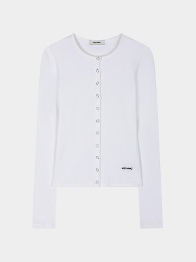 KISYNING Fissel Fit Cardigan T-Shirt [Ivory]