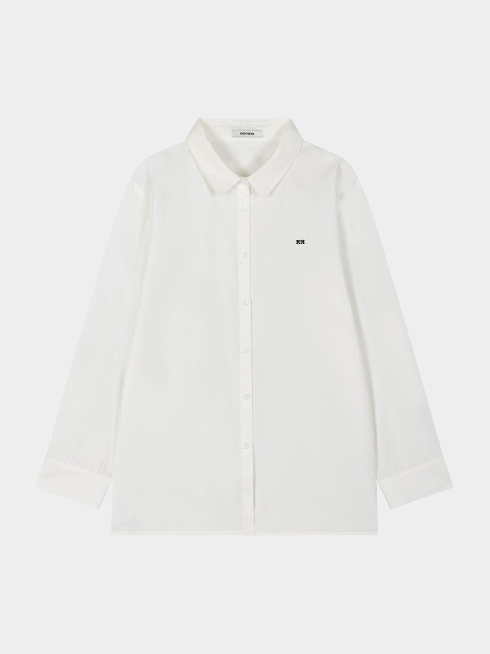 KISYNING Ground Over Fit Shirt [WHITE]