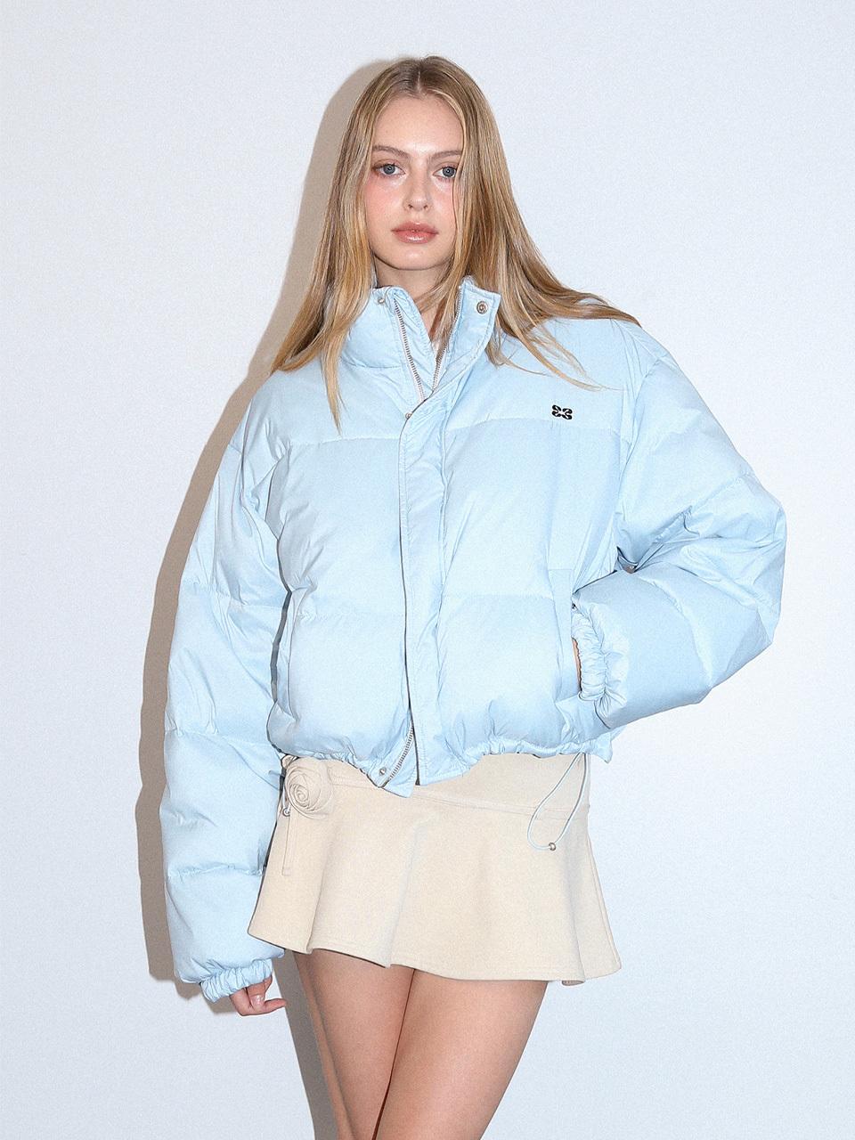 KISYNING Hooded Soft Puffer Padding [Sky Blue]