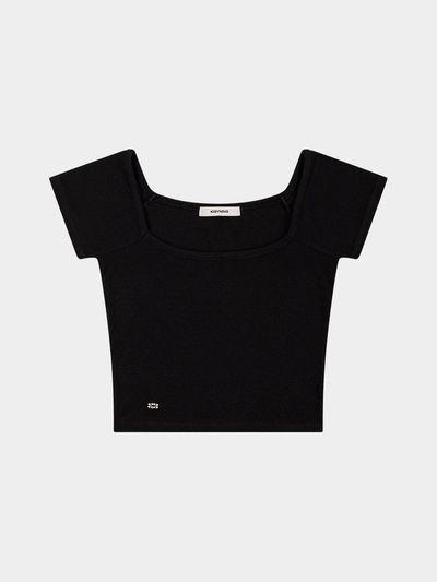 KISYNING Metal Symbol Square Round Neck (Black)