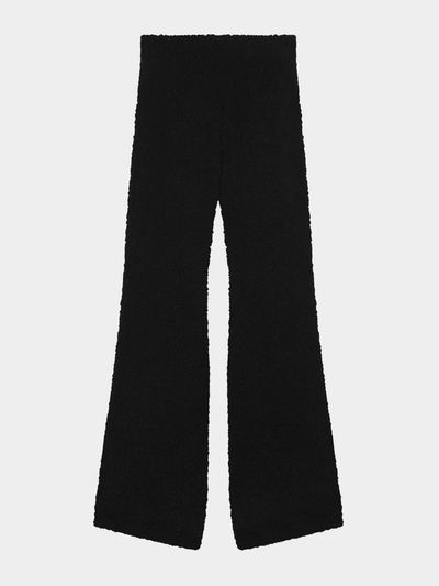 KISYNING Soft Fluffy Knit pants (Black)