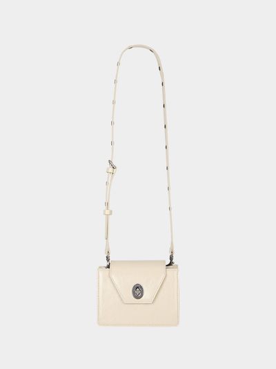KISYNING Square Travel Compact Premium Mini Bag [beige]