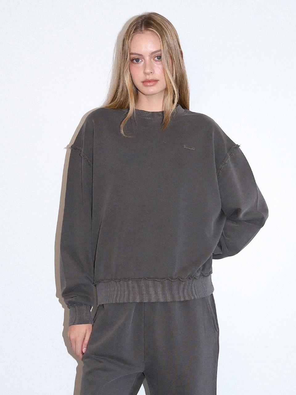 KISYNING Vintage Dark Moon Sweatshirt (Charcoal)