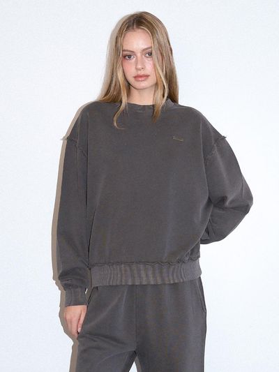 KISYNING Vintage Dark Moon Sweatshirt (Charcoal)