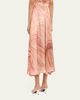 Kiton Feather-Print Silk A-Line Midi Skirt - 3