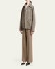 Kiton Herringbone Wool-Cashmere Wide-Leg Trousers - 2