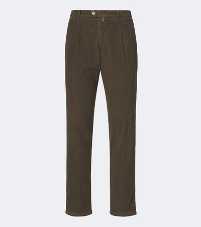 Kiton Kiton Cotton corduroy tapered pants