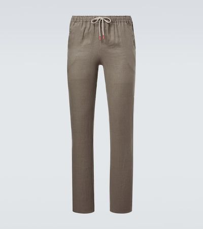 Kiton Kiton Linen slim pants