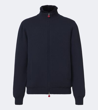 Kiton Kiton Shearling-lined cashmere cardigan