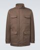 Kiton Kiton Suede-trimmed technical jacket - 1