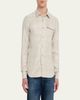 Kiton Men's Baba Tonal Plaid Side-Pocket Overshirt - 4