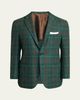 Kiton Men's Cashmere Blend Windowpane Three-Button Sport Coat - 1