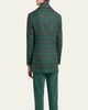 Kiton Men's Cashmere Blend Windowpane Three-Button Sport Coat - 3