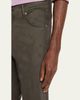 Kiton Men's Cotton and Cashmere Stretch Slim Straight Five-Pocket Pants - 5