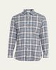 Kiton Men's Cotton Plaid Classic Fit Button-Down Shirt - 1