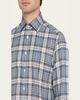 Kiton Men's Cotton Plaid Classic Fit Button-Down Shirt - 5