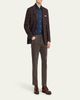 Kiton Men's Cotton Stretch Straight Leg Five-Pocket Pants - 2