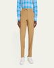 Kiton Men's Flat-Front Twill Pants - 4
