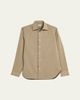 Kiton Men's Herringbone Cotton and Lyocell Sport Shirt - 1