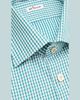 Kiton Men's Micro-Check Cotton Dress Shirt - 2