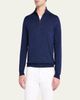 Kiton Men's Silk, Cashmere and Linen Half-Zip Sweater - 4
