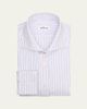 Kiton Men's Spread Collar Multi-Stripe Cotton Dress Shirt - 1
