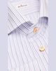 Kiton Men's Spread Collar Multi-Stripe Cotton Dress Shirt - 2