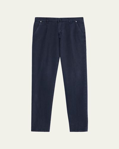 Kiton Men's Straight Fit Flat-Front Pants