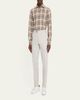 Kiton Men's Twill Flat-Front Pants - 2