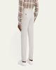 Kiton Men's Twill Flat-Front Pants - 3