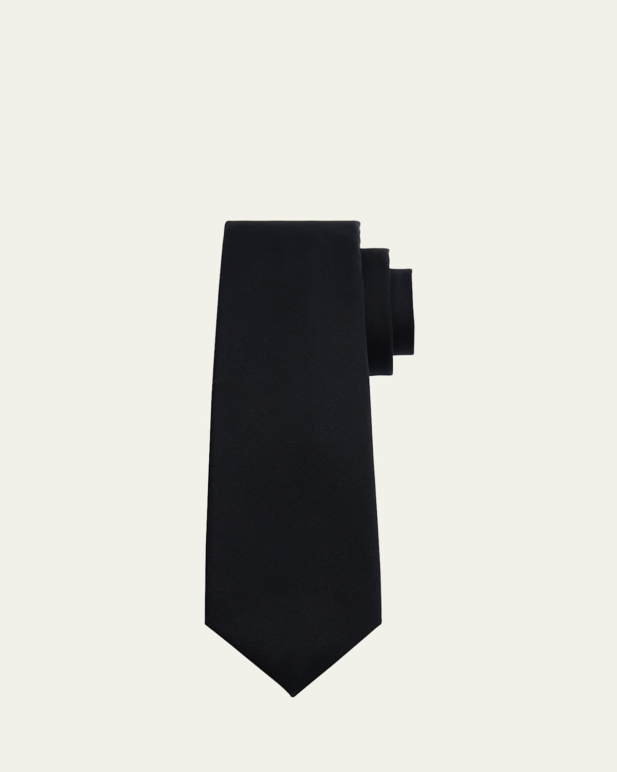 Kiton Men's Virgin Wool 7-Fold Tie, Navy