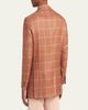 Kiton Men's Windowpane Check Single-Breasted Sport Coat - 3