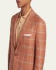 Kiton Men's Windowpane Check Single-Breasted Sport Coat - 5
