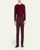 Kiton Men's Wool and Cashmere Flat-Front Pants - 2
