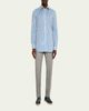 Kiton Men's Wool Sharkskin Flat-Front Trousers - 2